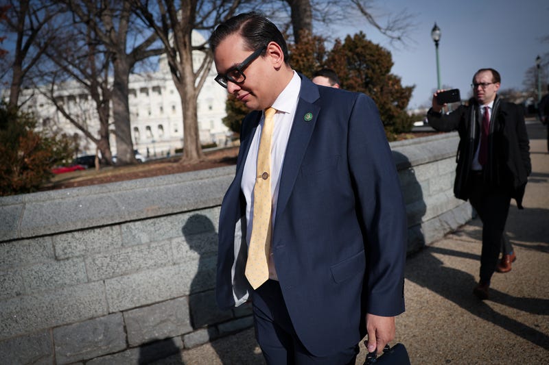 Rep. George Santos (R-NY) leaves the U.S. Capitol on Jan. 12, 2023, in Washington, D.C