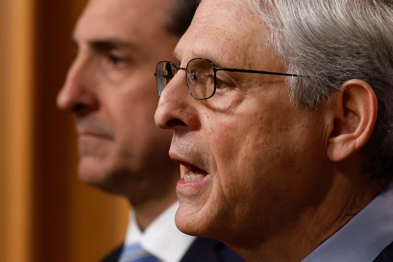 U.S. Attorney General Merrick Garland is joined by U.S. Attorney for the Northern District of Illinois John Lausch during a news conference at the Justice Department to announce the appointment of a Special Counsel to investigate the discovery of classified documents held by President Joe Biden at an office and his home on January 12, 2023 in Washington, DC. 