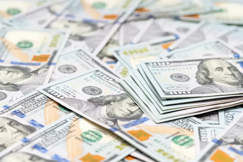 Pile of $100 bills