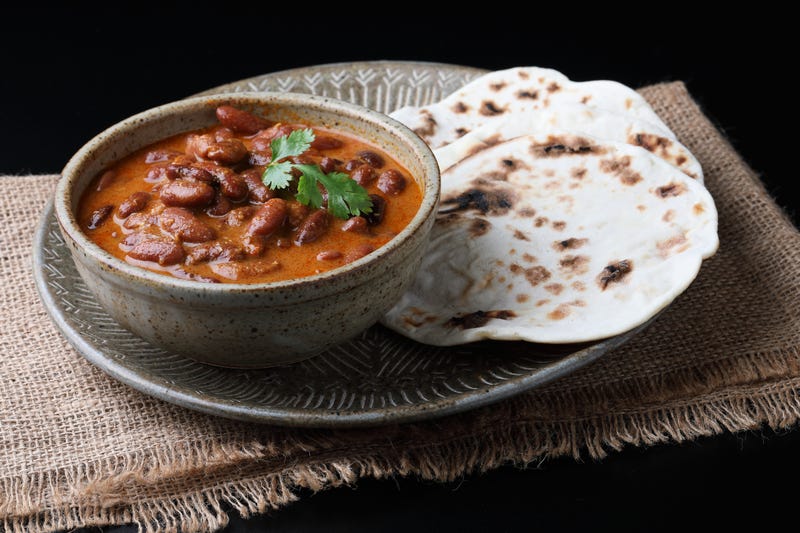 File Photos: kidney bean curry , rajma , rajmah roti, typical north indian main course
