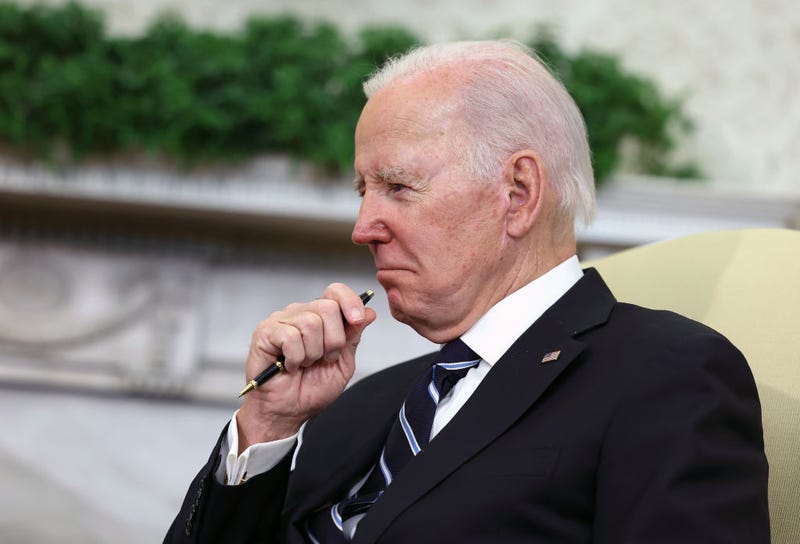 U.S. President Joe Biden participates in a meeting with Japanese Prime Minister Kishida Fumio in the Oval Office at the White House on January 13, 2023 in Washington, DC.