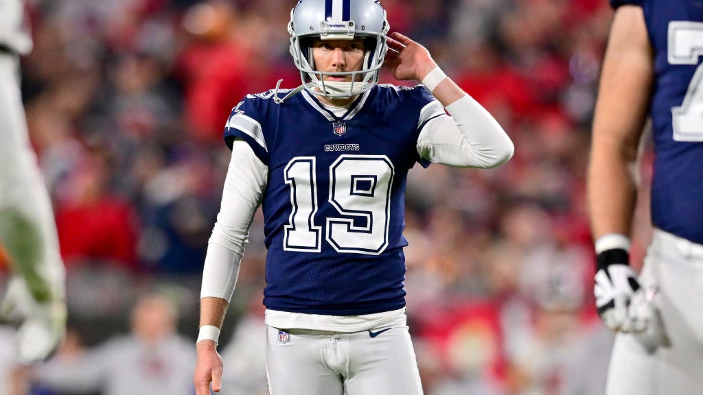 Watch: 49ers play mind games with Cowboys kicker Brett Maher in warmups