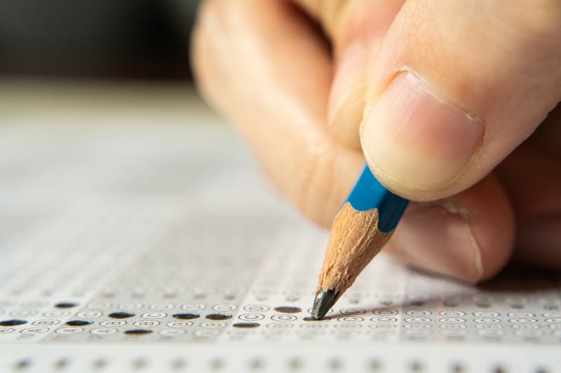 Taking an exam with 2B pencil