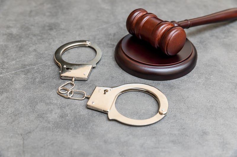 gavel and handcuffs