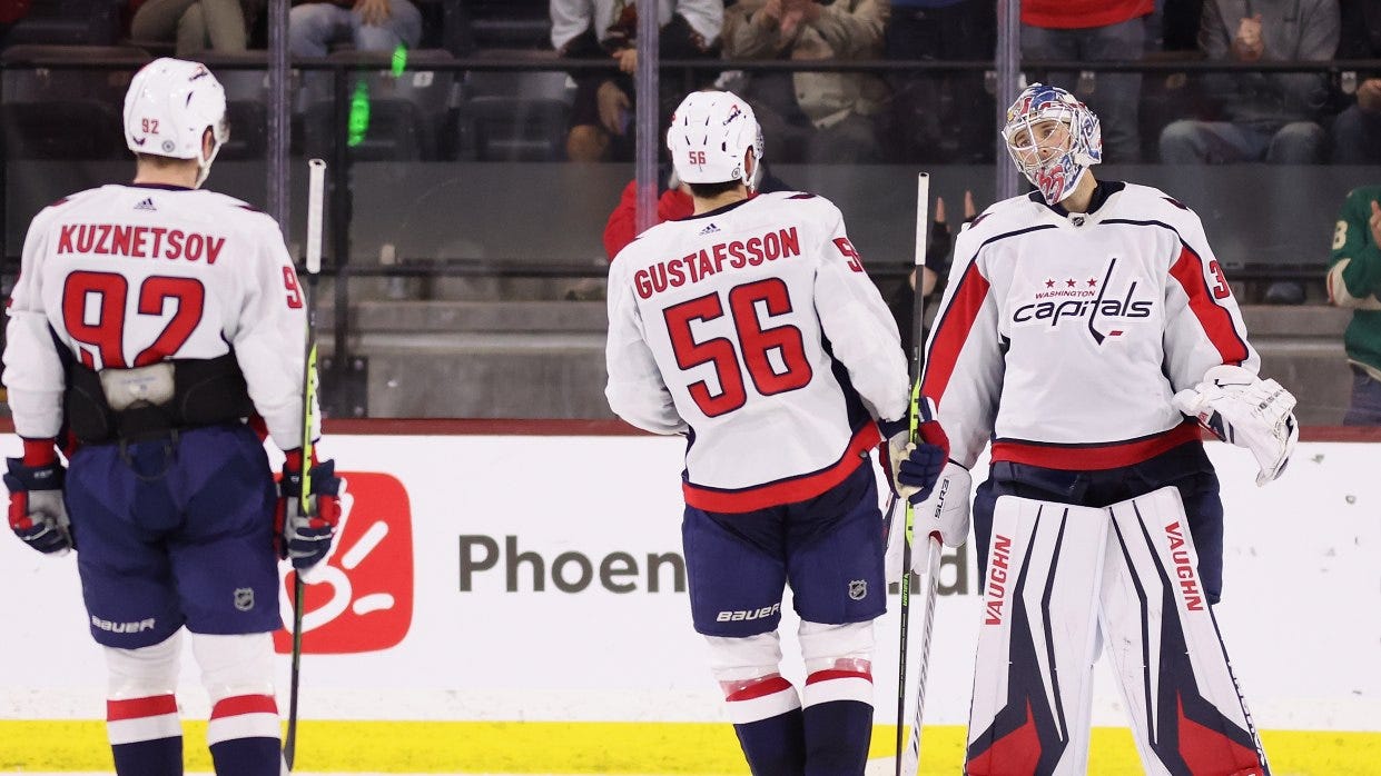 Ex-Coyotes Dylan Strome, Darcy Kuemper lead Caps past Arizona 4-0