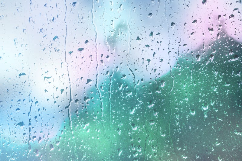 Rain on window