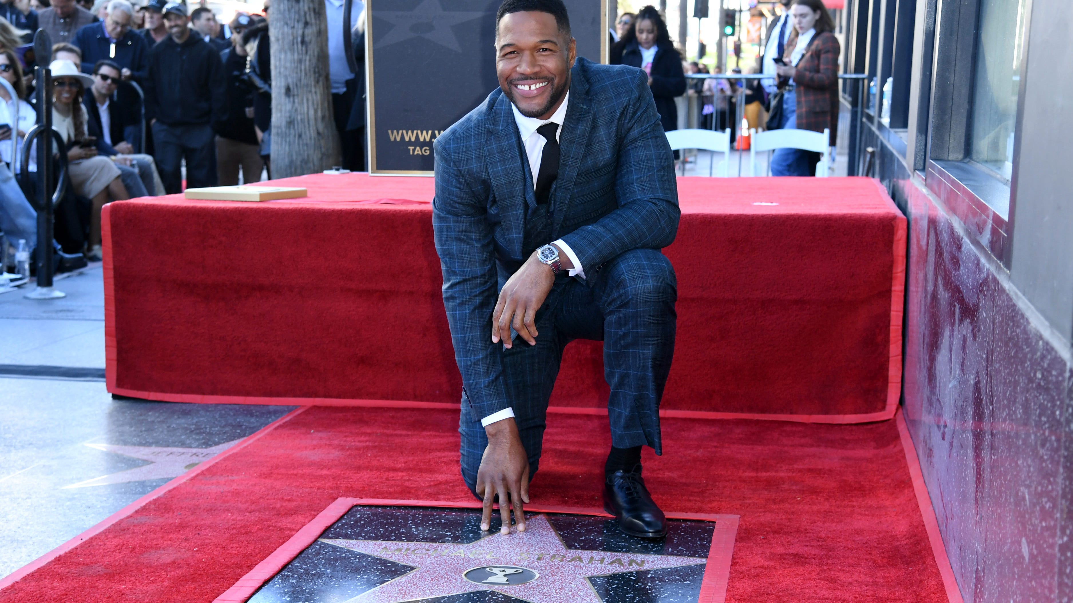 Walk of Fame Star for Michael Strahan unveiled