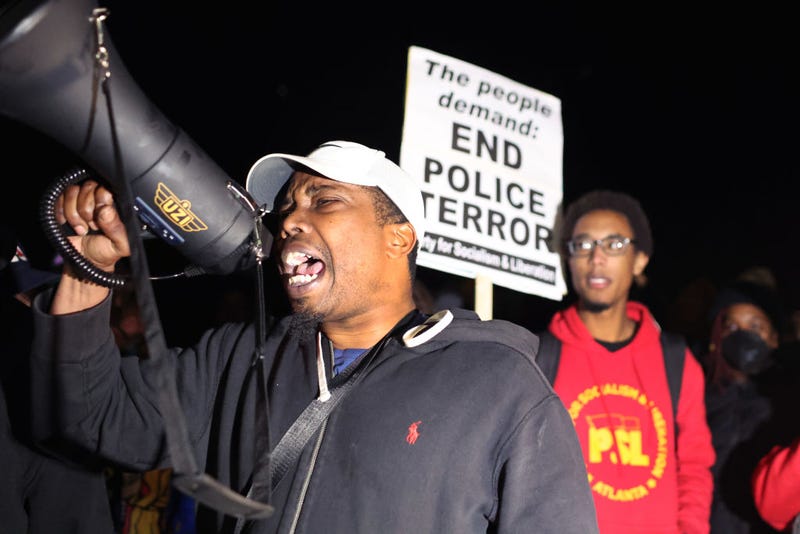 Demonstrators protest the death of Tyre Nichols on January 27, 2023 in Memphis, Tennessee. The release of a video depicting the fatal beating of Nichols, a 29-year-old Black man, sparked protests in cities throughout the country. Nichols was violently beaten for three minutes and killed by Memphis police officers earlier this month after a traffic stop. Five Black Memphis Police officers have been fired after an internal investigation found them to be “directly responsible” for the beating and have been charged with “second-degree murder, aggravated assault, two charges of aggravated kidnapping, two charges of official misconduct and one charge of official oppression.” (Photo by Scott Olson/Getty Images)