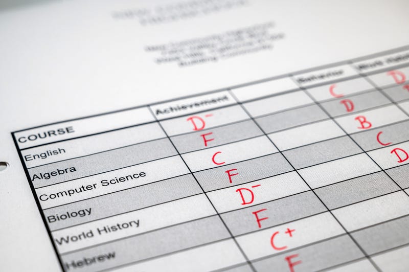 Stock photo of report card