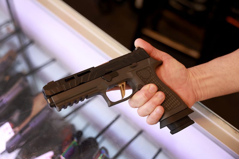 A Sig Sauer P320 handgun