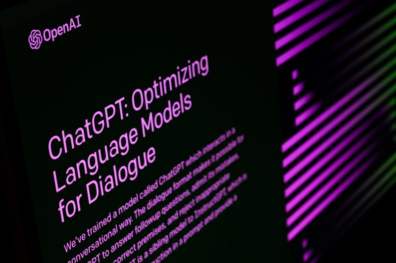 OpenAI ChatGPT screen