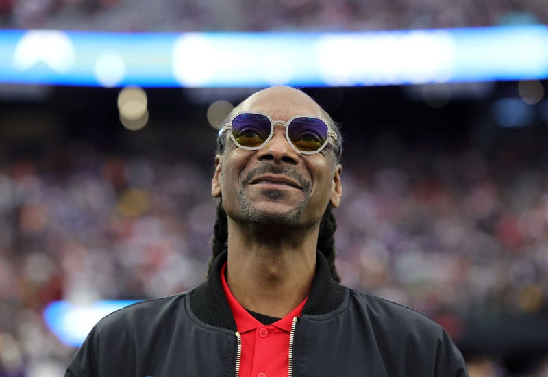 AFC captain Snoop Dogg looks on during the 2023 NFL Pro Bowl Games at Allegiant Stadium on February 05, 2023 in Las Vegas, Nevada. (