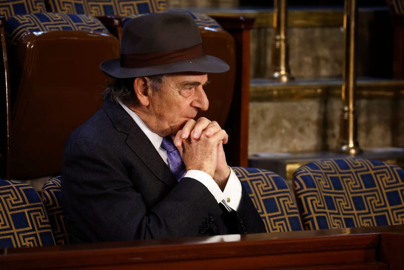 Paul Pelosi, husband of US Rep. Nancy Pelosi (D-CA) waits for the start of U.S. President Joe Biden's State of the Union address in the House Chambers of the U.S. Capitol on February 07, 2023 in Washington, DC.