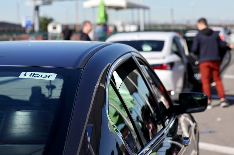 Uber rideshare cars 