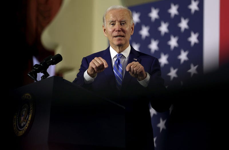 President Joe Biden speaks during an event to discuss Social Security and Medicare held at the University of Tampa on February 09, 2023 in Tampa, Florida. The visit comes two days after his State of the Union address in Washington, where accused some republicans of wanting to cut social security and medicare. (Photo by Joe Raedle/Getty Images)