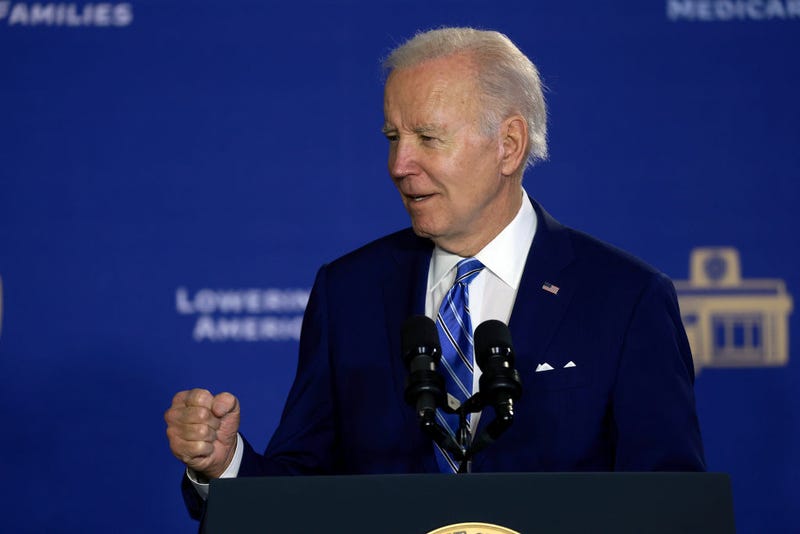 U.S. President Joe Biden speaks during an event to discuss Social Security and Medicare held at the University of Tampa on February 09, 2023 in Tampa, Florida. The visit comes two days after his State of the Union address in Washington, where accused some republicans of wanting to cut social security and medicare. (Photo by Joe Raedle/Getty Images)