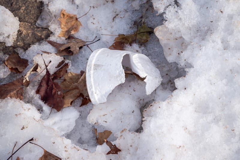 Trash, snow