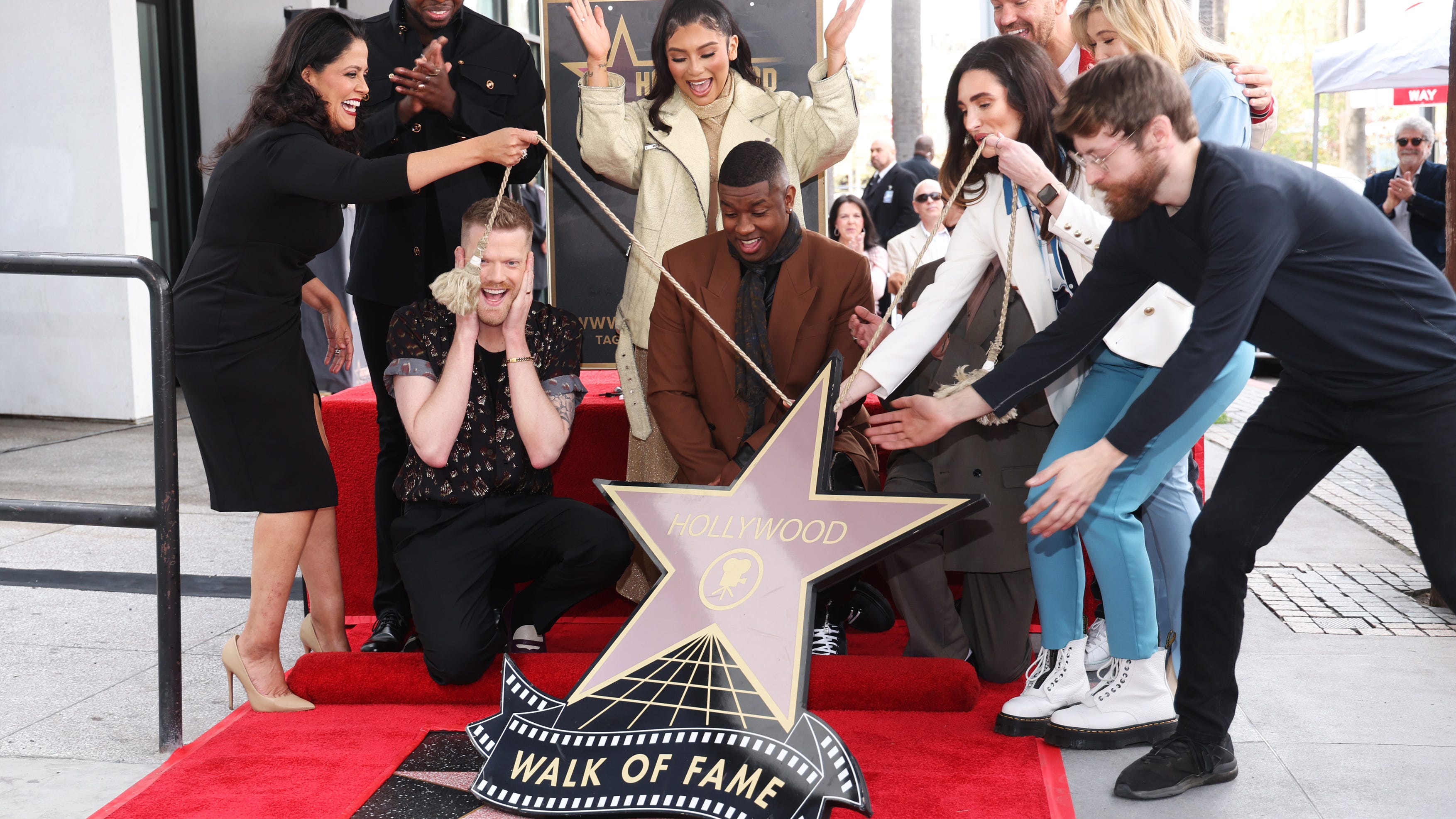 Walk of Fame star unveiled for Grammy-winning group Pentatonix