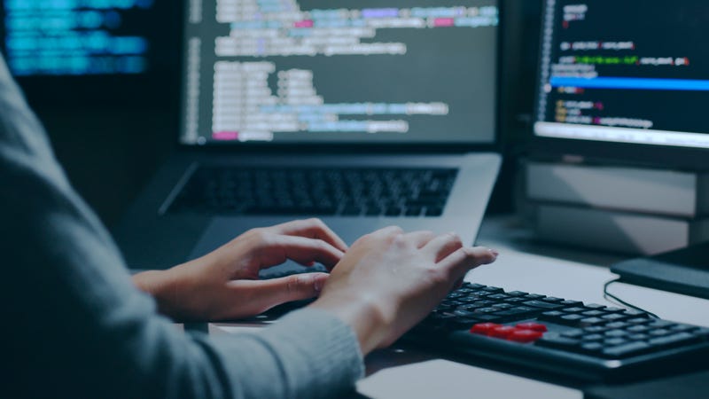 Person using computer