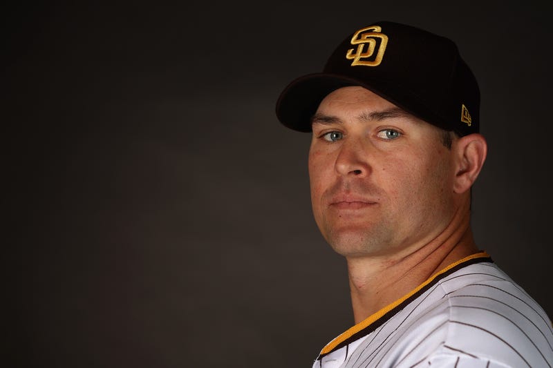 Pitcher Craig Stammen #34 of the San Diego Padres poses for a portrait during MLB photo day at the Peoria Sports Complex on February 23, 2023 in Peoria, Arizona