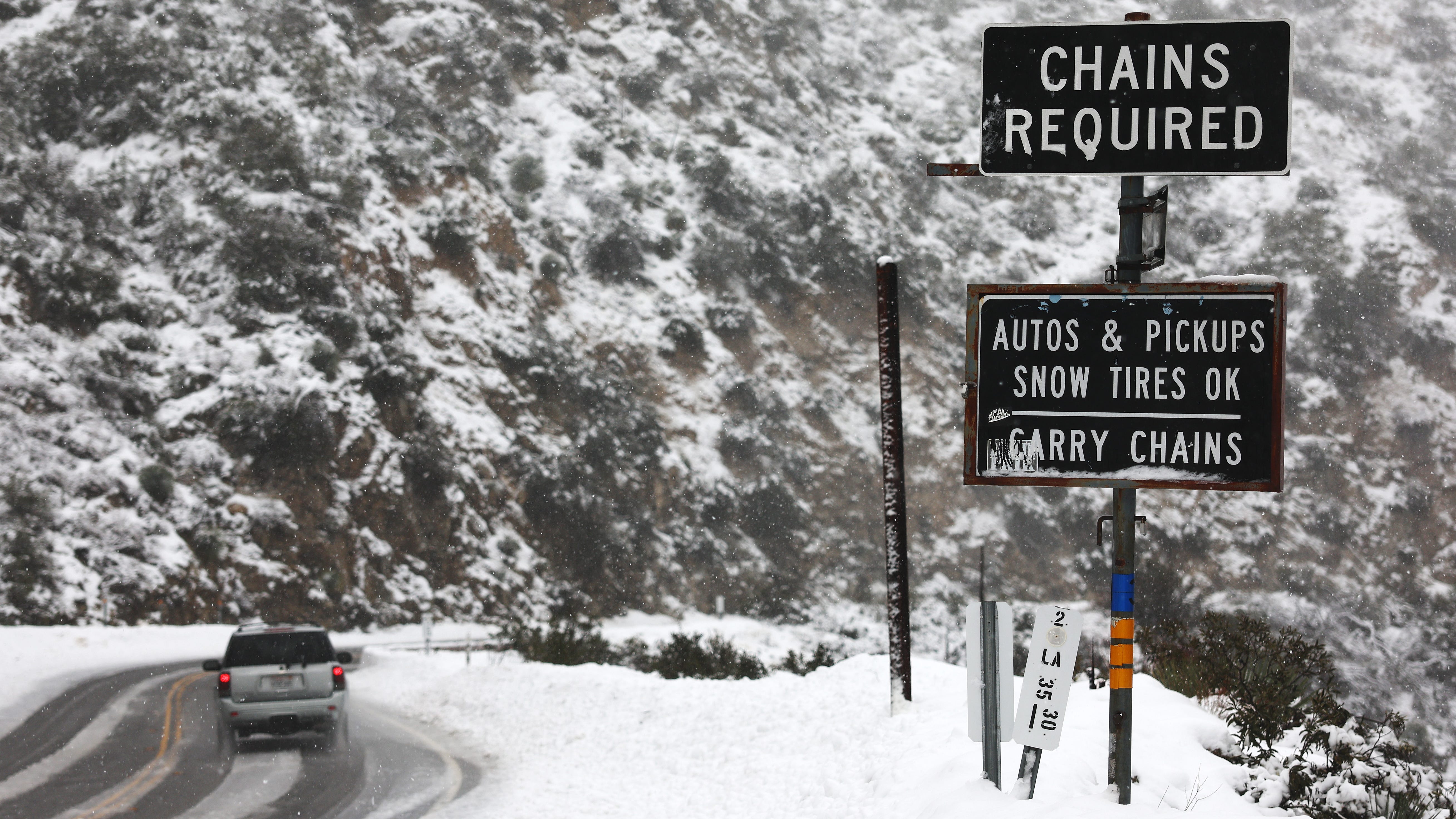Repair work along SR39 in Angeles National Forest underway