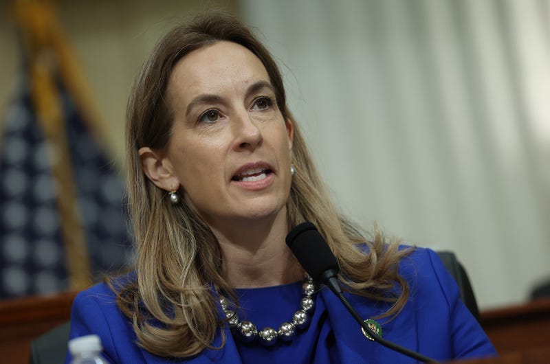 U.S. Rep. Mikie Sherrill (D-NJ) questions witnesses in a hearing of the House Select Committee on Strategic Competition between the United States and the Chinese Communist Party, in the Cannon House Office Building on February 28, 2023 in Washington, DC.