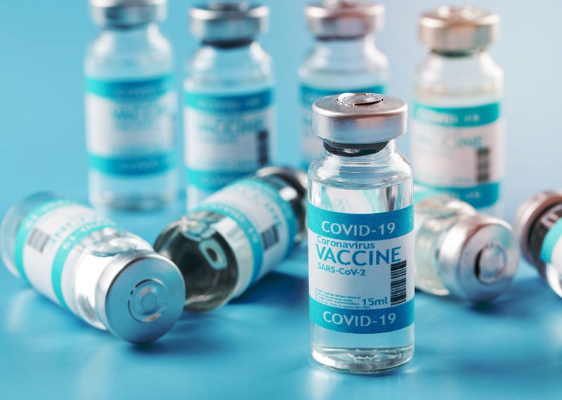 Vials of COVID-19 vaccine doses