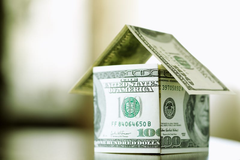 House made of hundred dollar bills. 