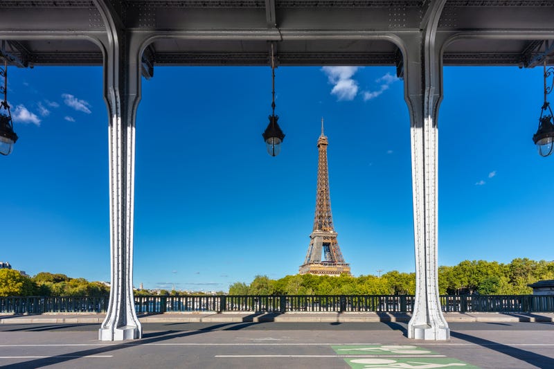 The Bir Hakeim bridge in France. 