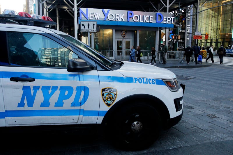 A man was repeatedly stabbed a short walk from Times Square on Wednesday morning