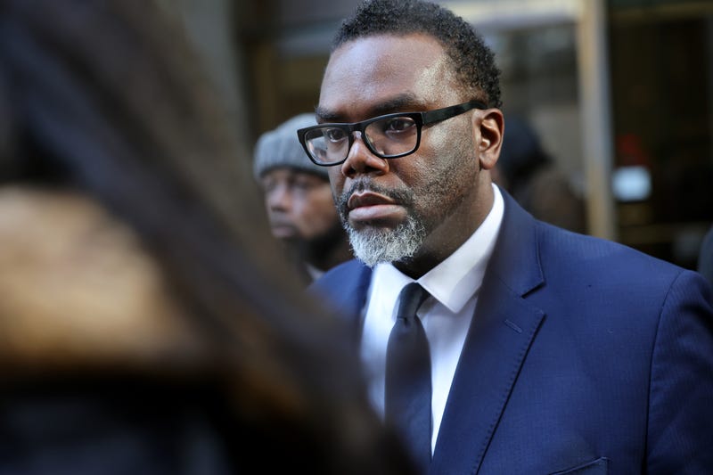 Chicago mayoral candidate Brandon Johnson