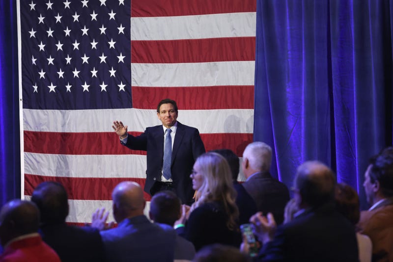 Florida Gov. Ron DeSantis arrives for an event at the Iowa State Fairgrounds on March 10, 2023 in Des Moines, Iowa.