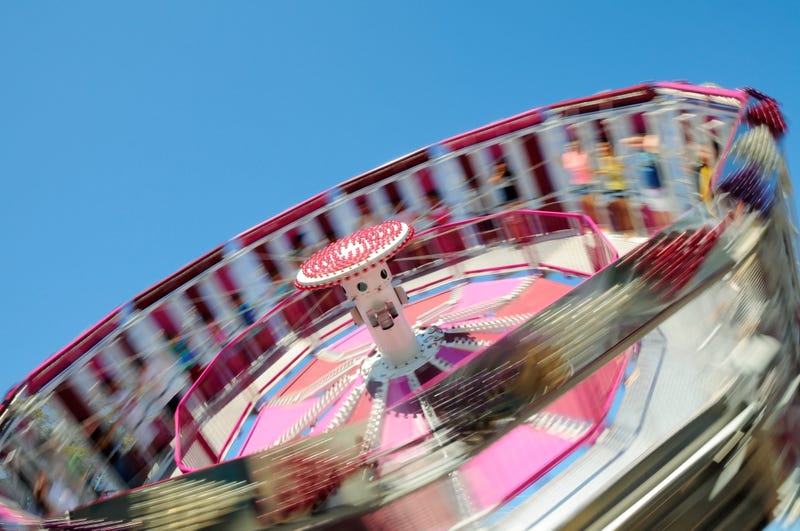 Carnival ride stock photo. 