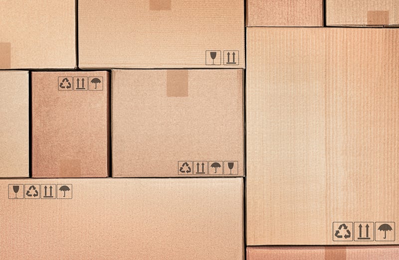 pile of boxes