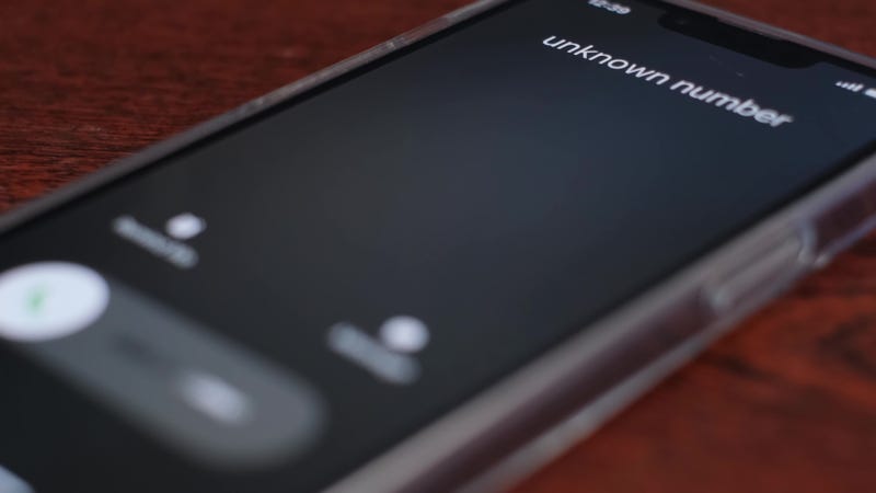Unknown robocall coming through.