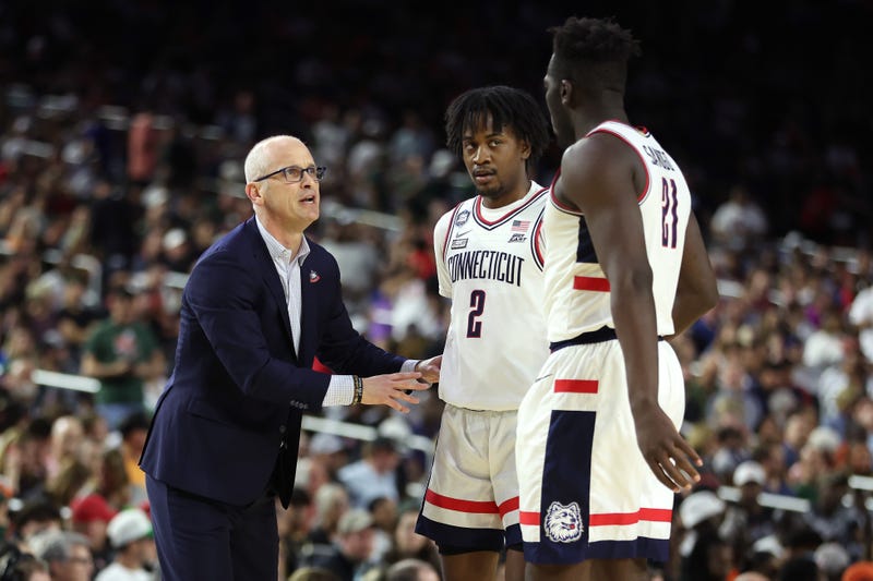 UConn men's basketball head coach Dan Hurley at the Final Four in Houston, 4/1/23