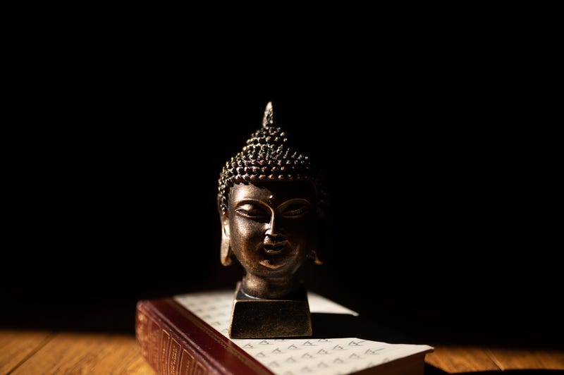 Buddha in shadow.