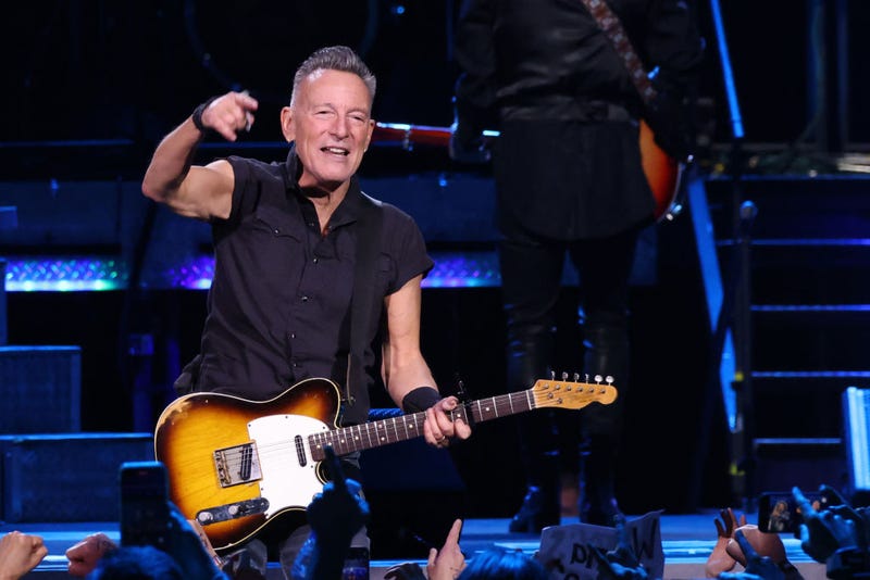 Bruce Springsteen performs at Barclays Center on April 03, 2023 in New York City.