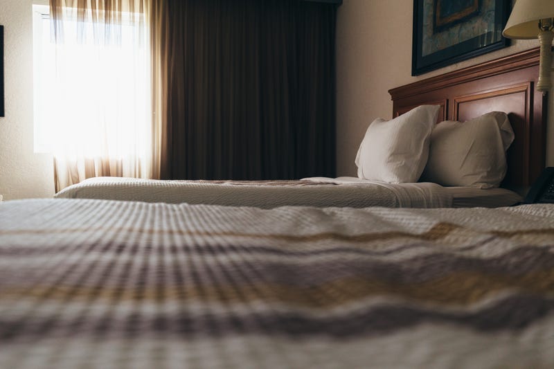 Cheap roadside motel room