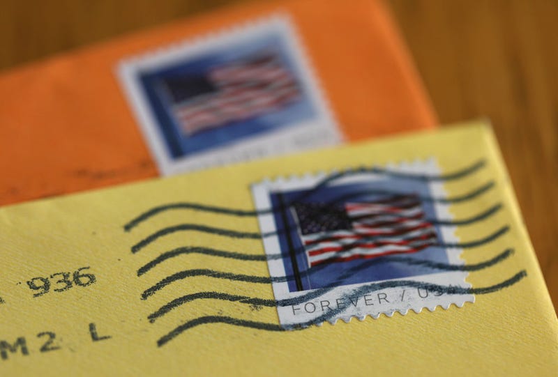 Stamps on letters