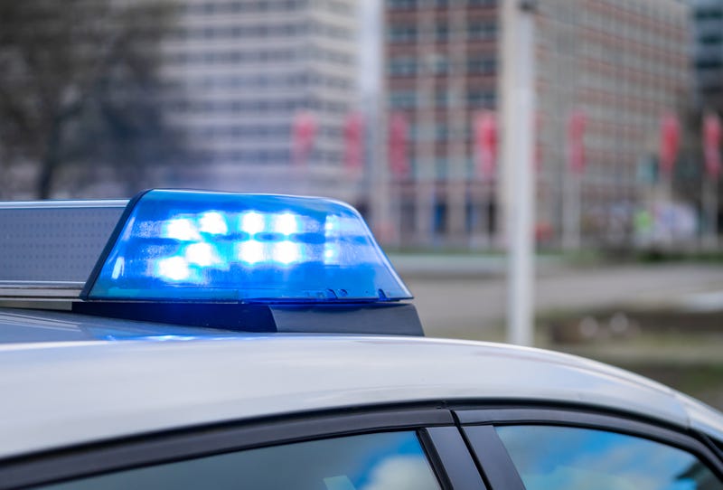 Police car closeup.