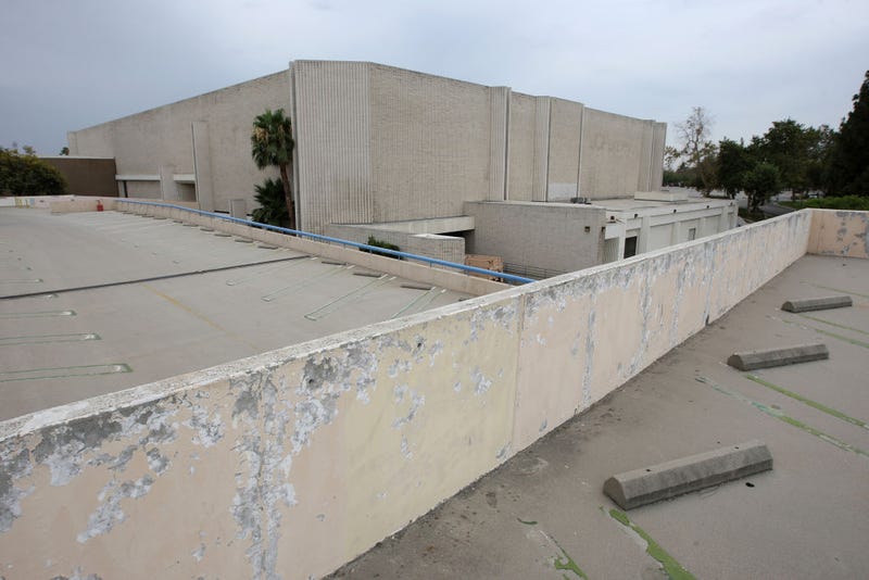 A vacant former J.C. Penny store and unused parking structure at the Carousel Mall are seen on July 12, 2012, in San Bernardino, Calif.
