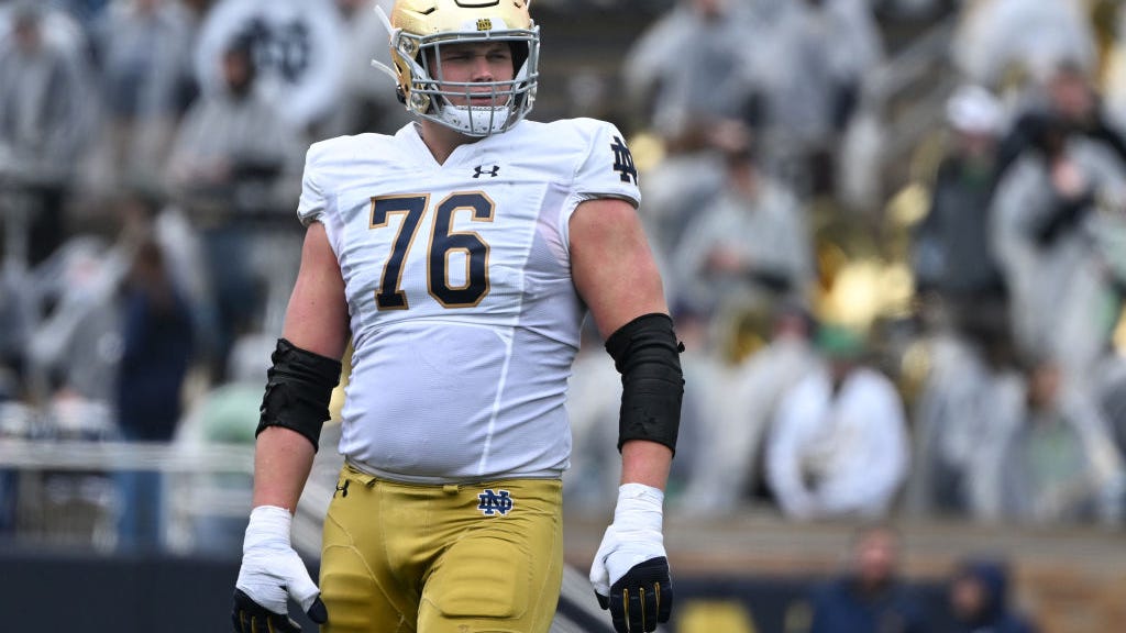 Patriots meet with top offensive tackle prospects Joe Alt, Olu Fashanu at NFL Combine