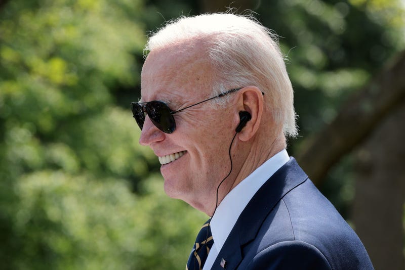 U.S. President Joe Biden delivers remarks during a joint press conference with South Korean President Yoon Suk-yeol in the Rose Garden at the White House, April 26, 2023 in Washington, DC.