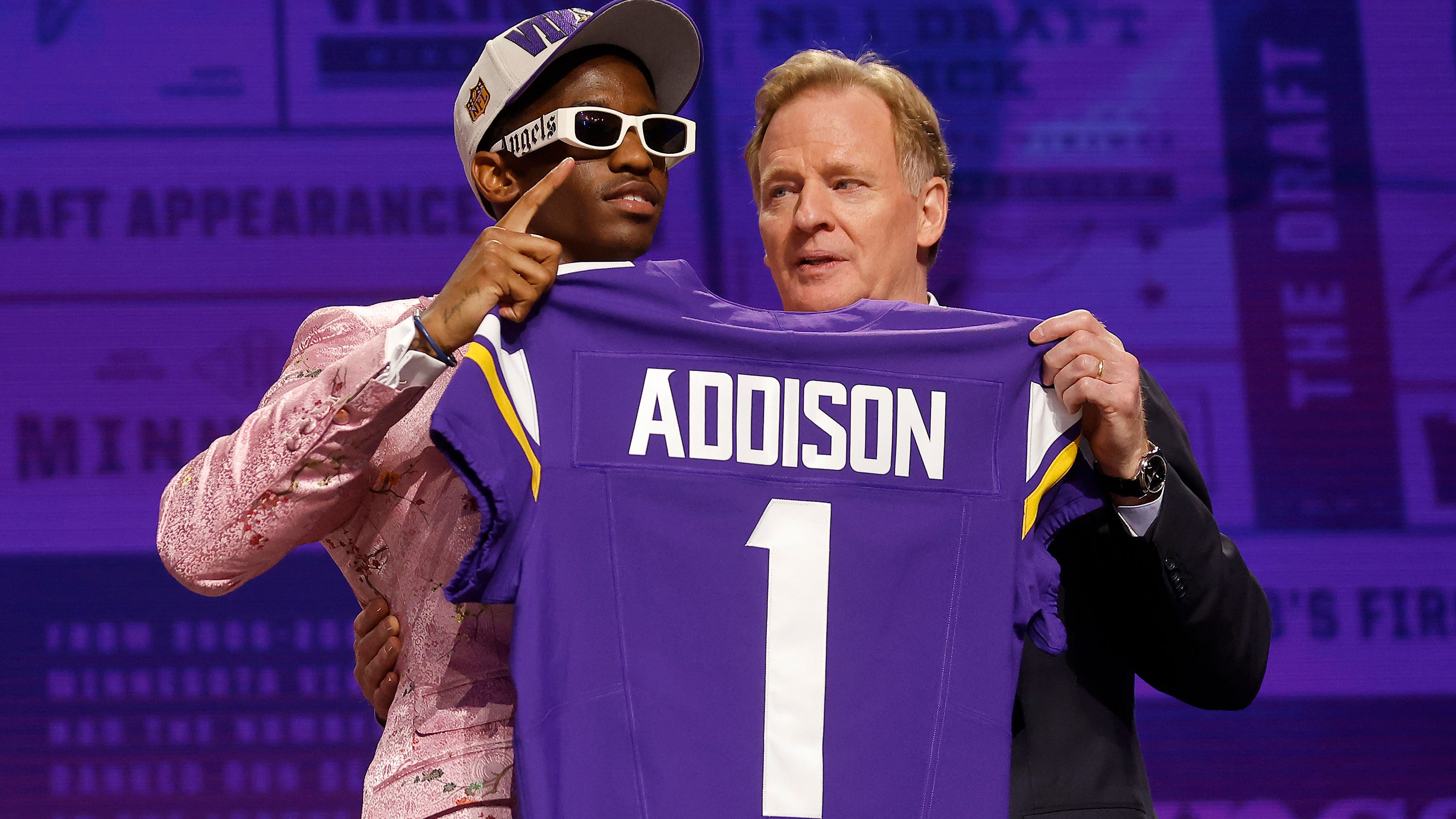 WR Addison is Vikings' first-round pick in NFL Draft