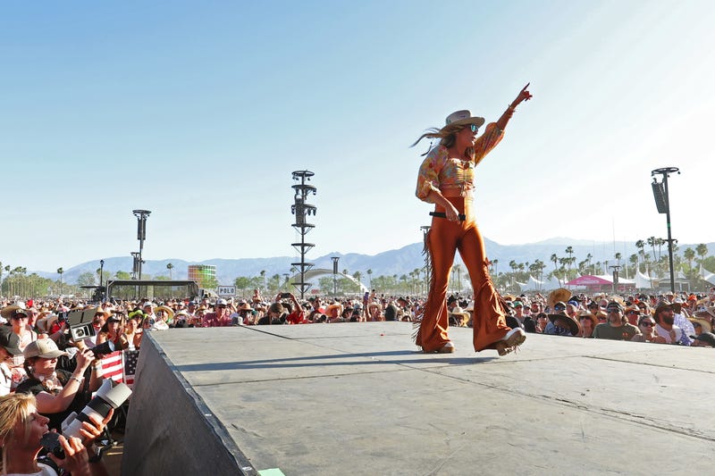 Lainey Wilson performs onstage during Day 3 of the 2023 Stagecoach Festival on April 30, 2023 in Indio, California.
