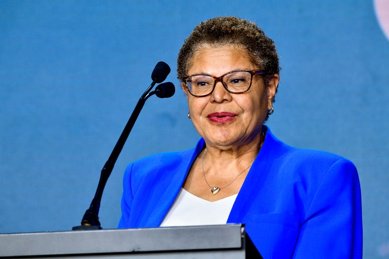 Los Angeles Mayor, Karen Bass attends the 2023 Milken Institute Global Conference at The Beverly Hilton on May 01, 2023 in Beverly Hills, California