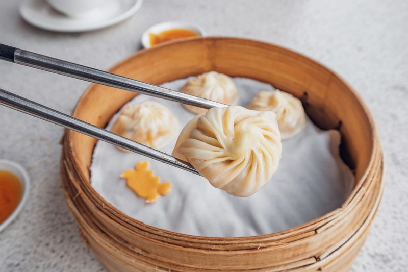A sumptuous spread of Xiao Long Bao dumplings