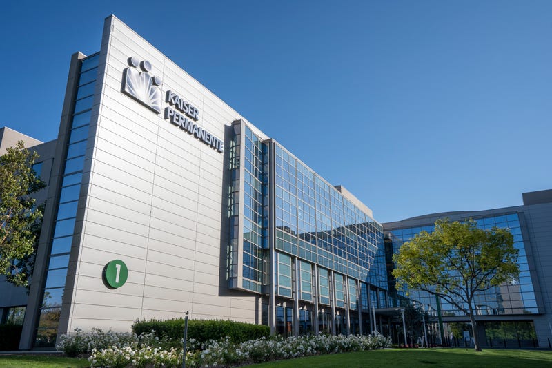 Irvine, CA, USA - May 7, 2022: Kaiser Permanente Irvine Medical Center in Orange County, California. Kaiser Permanente is an American integrated managed care consortium.