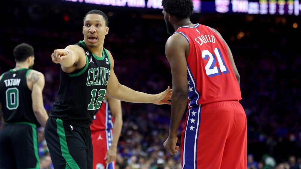 Grant Williams reacts to getting 'curb stomped' by Joel Embiid, draws praise from teammates